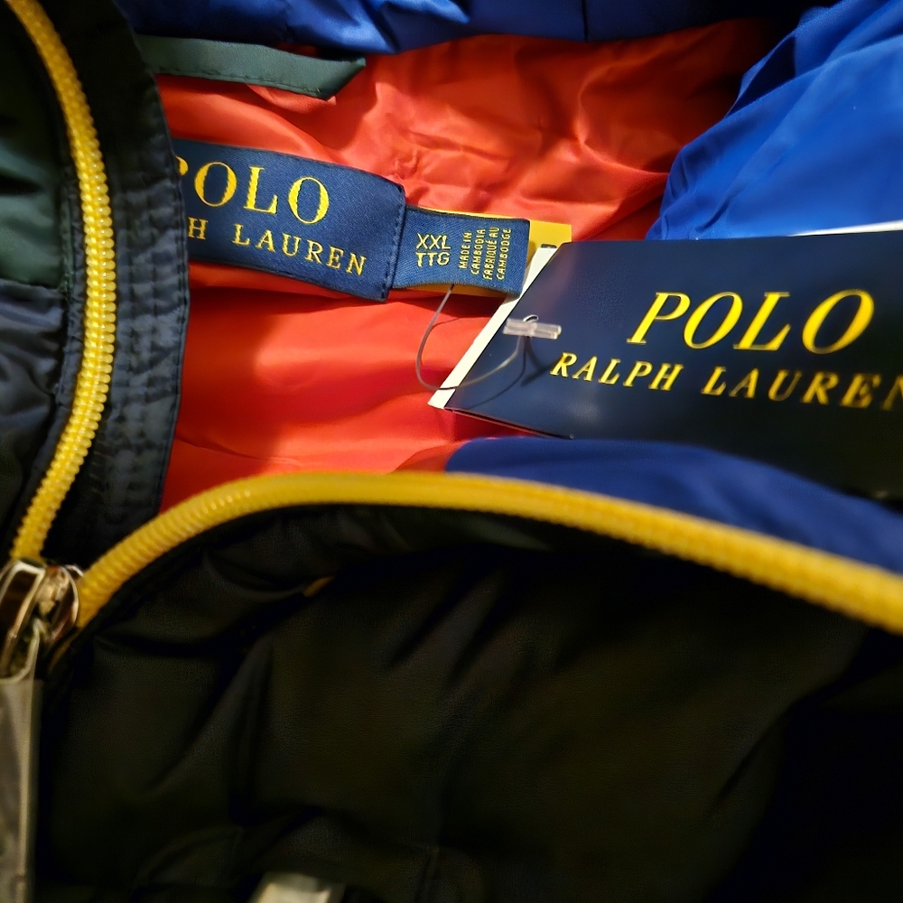 Countdown Mens Polo Ralph Lauren Downhill Skier Hooded Down Vest